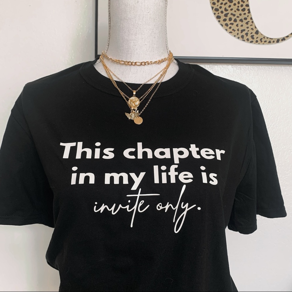 Womens Black Graphic Tshirt